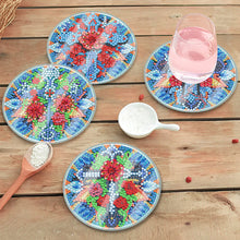 Load image into Gallery viewer, 6 PCS Acrylic Washable Diamond Painting Art Coasters Kits with Holder Waterproof Coaster (Cross)
