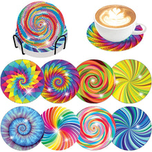 Load image into Gallery viewer, 8 PCS Acrylic Diamond Painting Coasters Kits with Holder for Adult(Typology Art)
