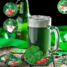 Load image into Gallery viewer, 8 PCS Acrylic Diamond Painting Coasters Kits with Holder (Saint Patricks Day)
