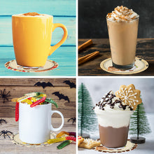 Load image into Gallery viewer, 8 PCS Acrylic Diamond Painting Coasters Kits with Holder (Coffee Bean Gnome)
