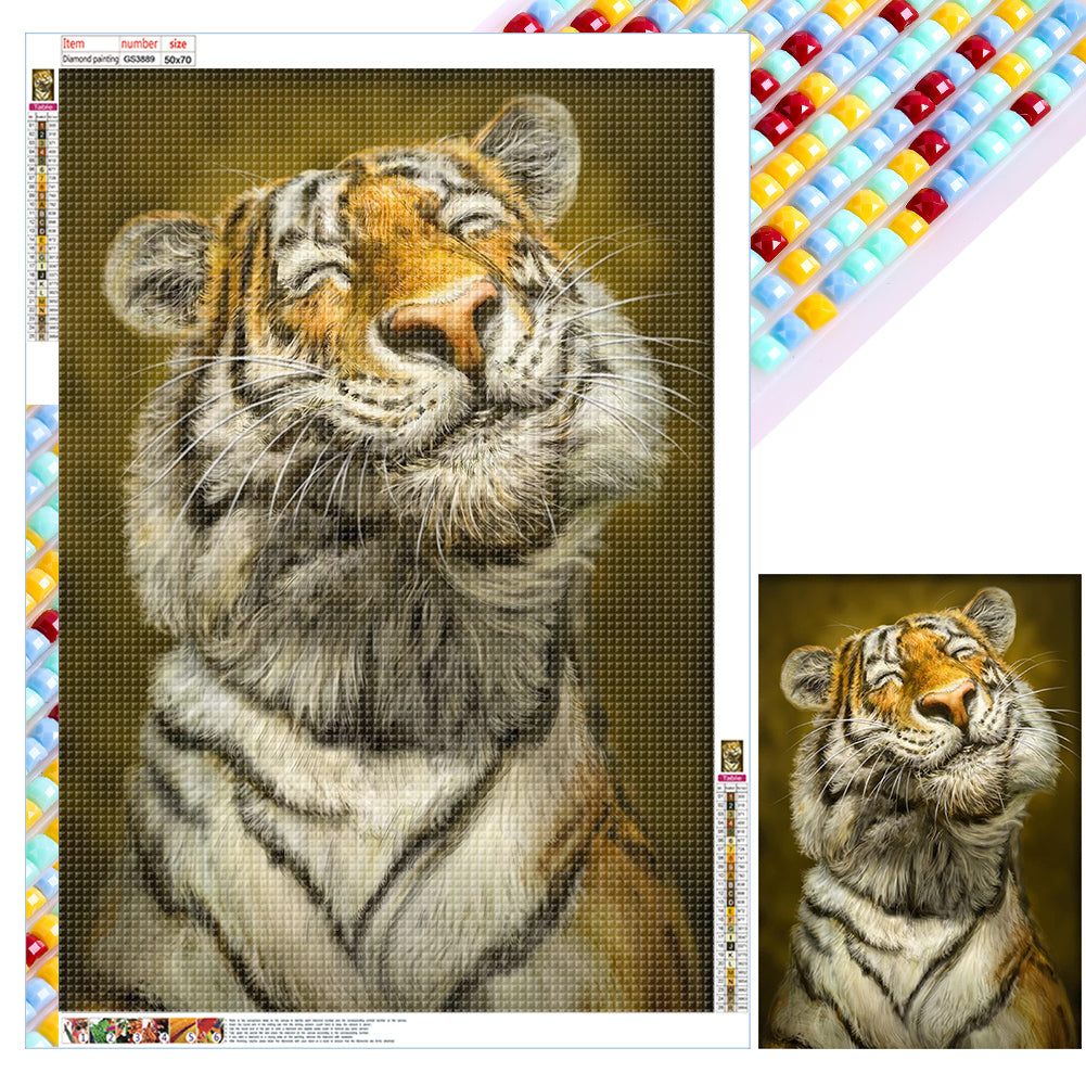 Diamond Painting - Full Square - proud tiger (50*70CM)