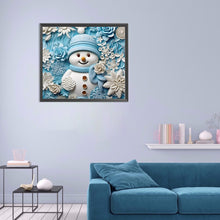 Load image into Gallery viewer, Diamond Painting - Full Round - 3D textured snowman (40*35CM)
