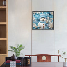 Load image into Gallery viewer, Diamond Painting - Full Round - 3D textured snowman (40*35CM)
