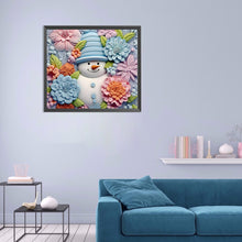 Load image into Gallery viewer, Diamond Painting - Full Round - 3D textured snowman (40*35CM)
