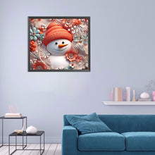 Load image into Gallery viewer, Diamond Painting - Full Round - 3D textured snowman (40*35CM)
