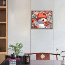 Load image into Gallery viewer, Diamond Painting - Full Round - 3D textured snowman (40*35CM)
