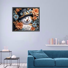 Load image into Gallery viewer, Diamond Painting - Full Round - 3D textured snowman (40*35CM)
