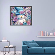 Load image into Gallery viewer, Diamond Painting - Full Round - 3D textured snowman (40*35CM)
