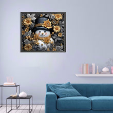 Load image into Gallery viewer, Diamond Painting - Full Round - 3D textured snowman (40*35CM)
