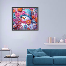 Load image into Gallery viewer, Diamond Painting - Full Round - 3D textured snowman (40*35CM)
