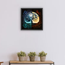 Load image into Gallery viewer, Diamond Painting - Full Round - sun moon yin yang tree of life (30*30CM)

