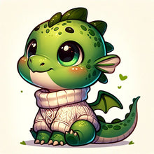 Load image into Gallery viewer, Diamond Painting - Full Round - The obedient waiting dragon (30*30CM)
