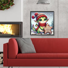 Load image into Gallery viewer, Diamond Painting - Full Round - Dragon on the snow (30*30CM)
