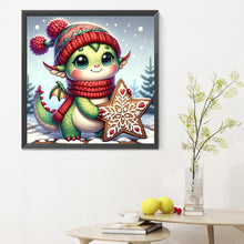 Load image into Gallery viewer, Diamond Painting - Full Round - Dragon on the snow (30*30CM)
