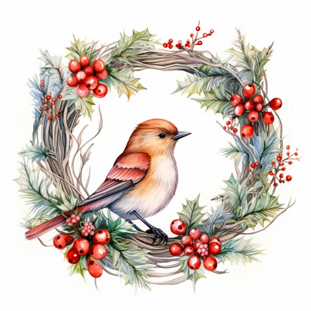 Diamond Painting - Full Round - garland bird (30*30CM)
