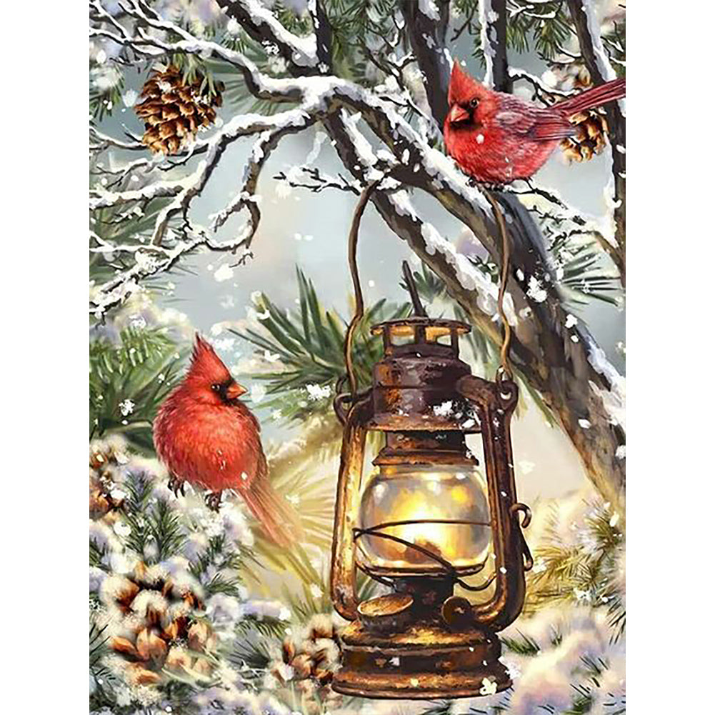 Diamond Painting - Full Round - winter bird (30*40CM)