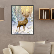 Load image into Gallery viewer, Diamond Painting - Full Round - snow stag (30*40CM)
