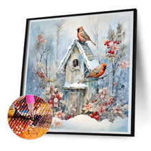 Load image into Gallery viewer, Diamond Painting - Full Round - winter snow bird (30*30CM)

