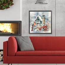 Load image into Gallery viewer, Diamond Painting - Full Round - winter snow bird (30*30CM)
