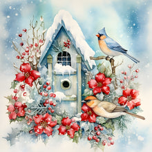 Load image into Gallery viewer, Diamond Painting - Full Round - winter snow bird (30*30CM)
