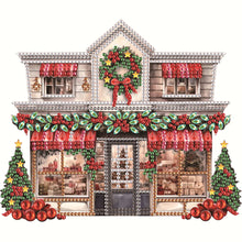 Load image into Gallery viewer, Diamond Painting - Partial Special Shaped - Christmas shop (25*25CM)
