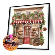 Load image into Gallery viewer, Diamond Painting - Partial Special Shaped - Christmas shop (25*25CM)
