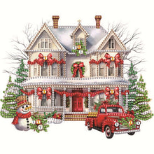 Load image into Gallery viewer, Diamond Painting - Partial Special Shaped - Christmas shop (25*25CM)

