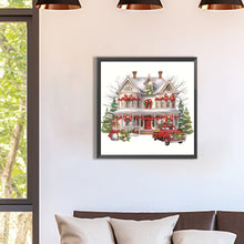 Load image into Gallery viewer, Diamond Painting - Partial Special Shaped - Christmas shop (25*25CM)
