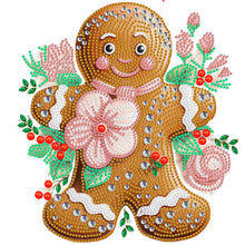 Load image into Gallery viewer, Diamond Painting - Partial Special Shaped - Christmas atmosphere cookie man (30*30CM)
