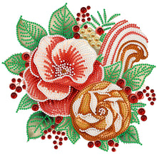 Load image into Gallery viewer, Diamond Painting - Partial Special Shaped - Christmas atmosphere cookie man (30*30CM)
