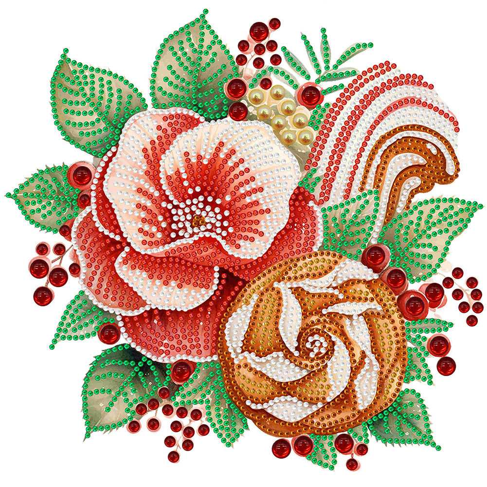 Diamond Painting - Partial Special Shaped - Christmas atmosphere cookie man (30*30CM)