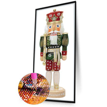Load image into Gallery viewer, Diamond Painting - Partial Special Shaped - Christmas Nutcracker (30*60CM)
