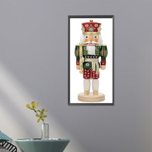 Load image into Gallery viewer, Diamond Painting - Partial Special Shaped - Christmas Nutcracker (30*60CM)
