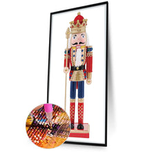 Load image into Gallery viewer, Diamond Painting - Partial Special Shaped - Christmas Nutcracker (30*60CM)

