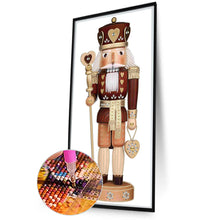 Load image into Gallery viewer, Diamond Painting - Partial Special Shaped - Christmas Nutcracker (30*60CM)
