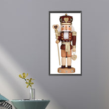 Load image into Gallery viewer, Diamond Painting - Partial Special Shaped - Christmas Nutcracker (30*60CM)
