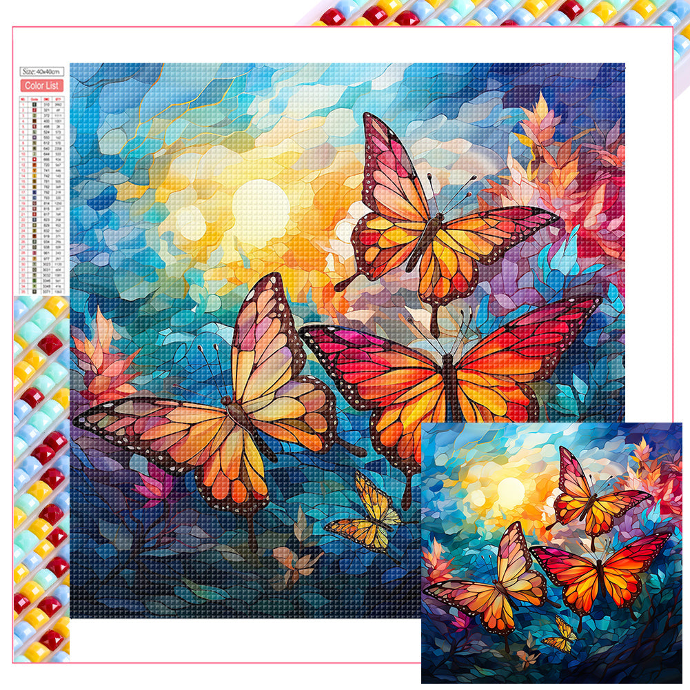Diamond Painting - Full Square - Butterfly (40*40CM)
