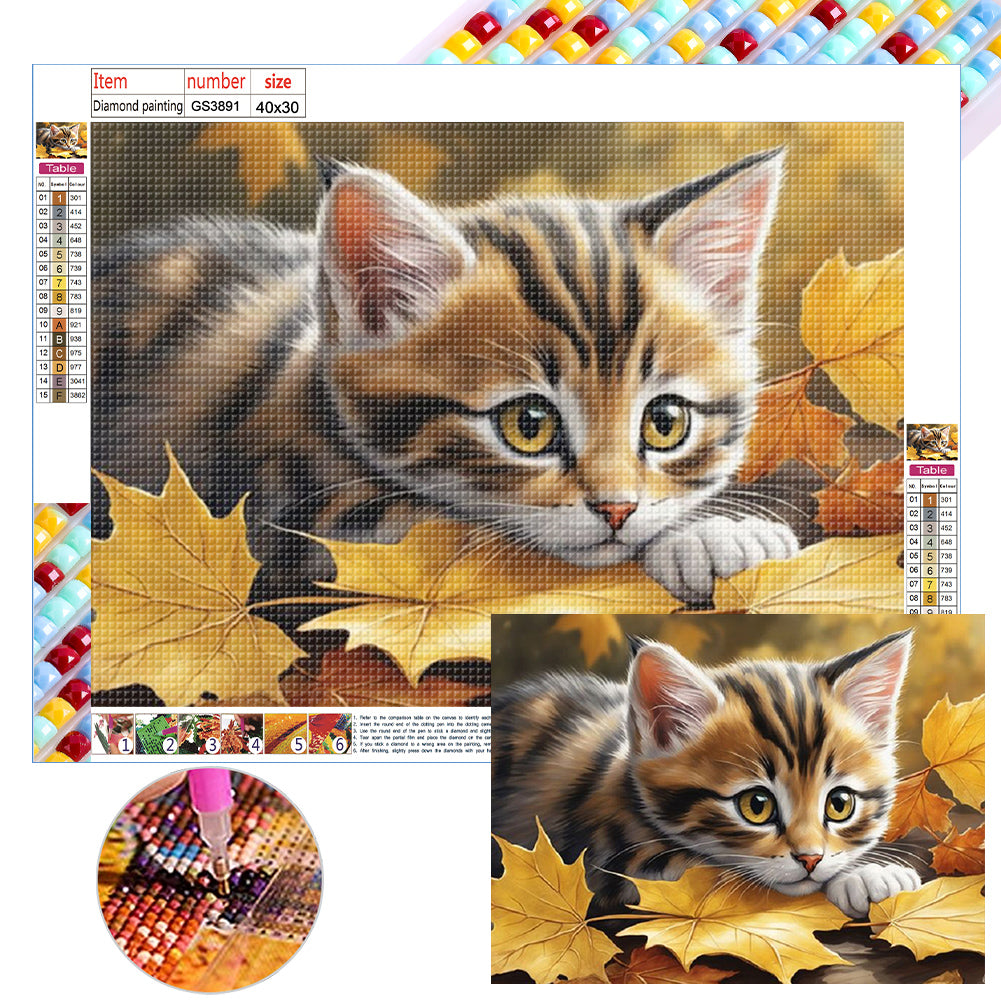 Diamond Painting - Full Square - cat (40*30CM)