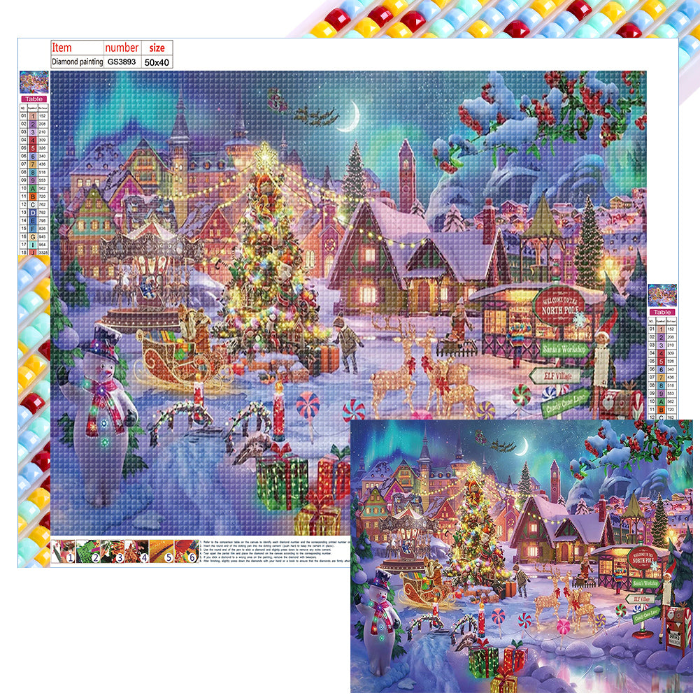Diamond Painting - Full Square - Christmas atmosphere (50*40CM)