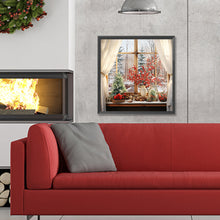 Load image into Gallery viewer, Diamond Painting - Full Round - winter window (30*30CM)
