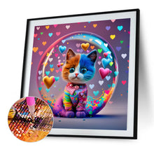 Load image into Gallery viewer, AB Diamond Painting - Full Round - Loving colorful cats (30*30CM)
