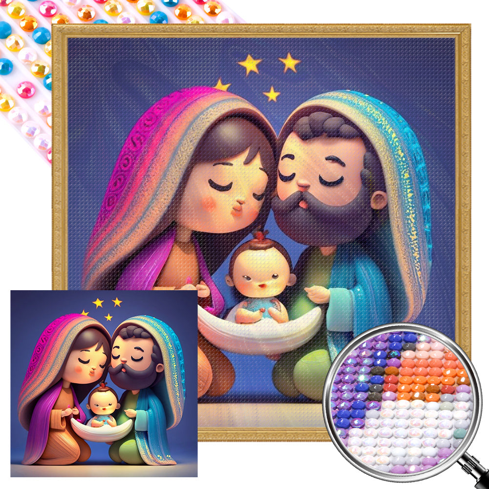 AB Diamond Painting - Full Round - birth of life (30*30CM)