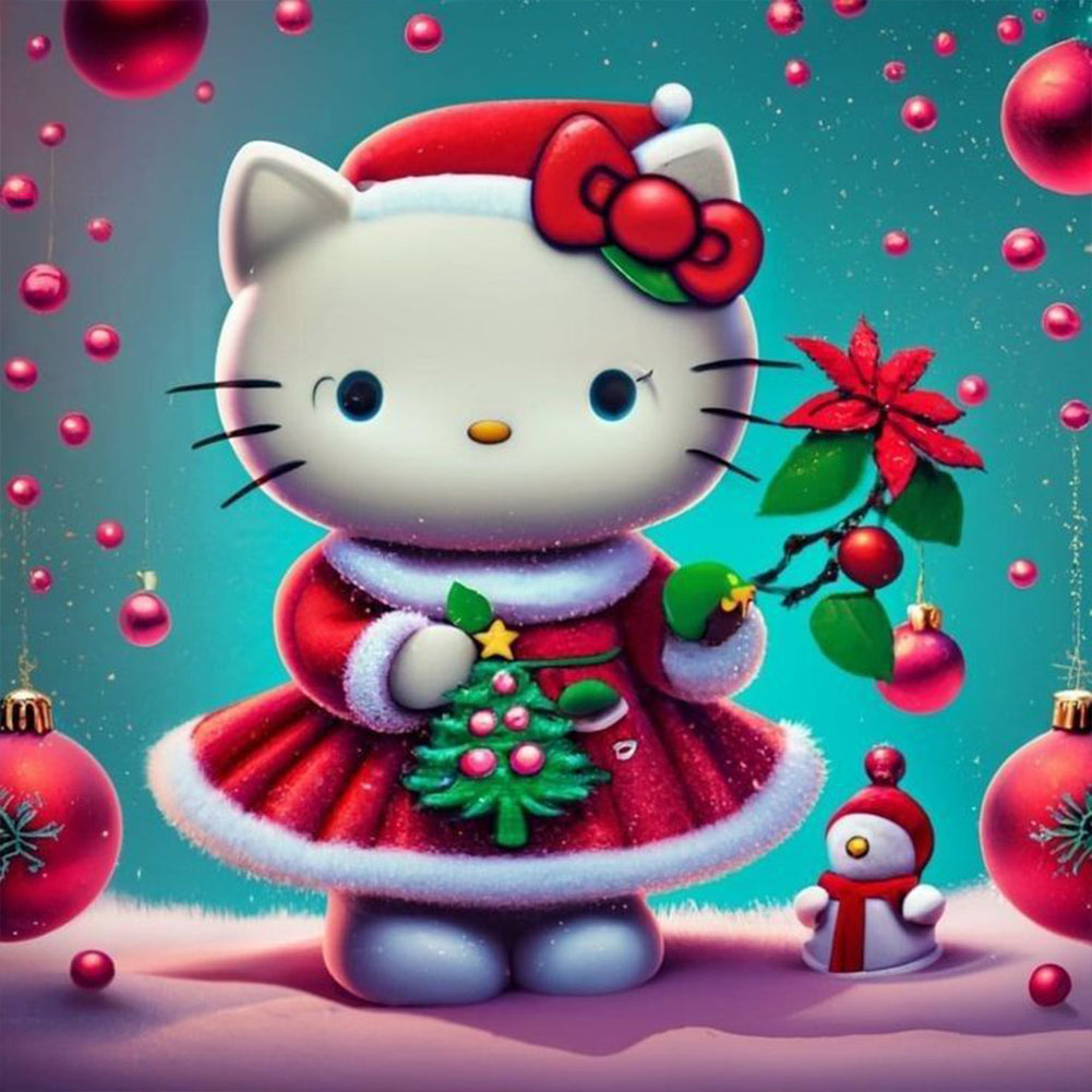 Diamond Painting - Full Round - hello kitty (30*30CM)