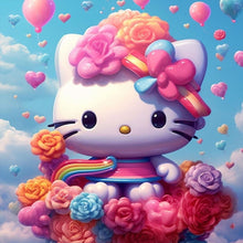 Load image into Gallery viewer, Diamond Painting - Full Round - hello kitty (30*30CM)
