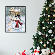 Load image into Gallery viewer, Diamond Painting - Full Round - Snowman and bird (30*40CM)
