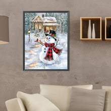 Load image into Gallery viewer, Diamond Painting - Full Round - Snowman and bird (30*40CM)
