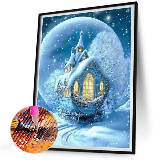 Diamond Painting - Full Round - Fantasy snow carriage (30*40CM)