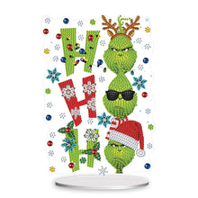 Load image into Gallery viewer, Acrylic Grinch Round+Special Shape Diamond Painting Tabletop Ornaments Kit (#2)
