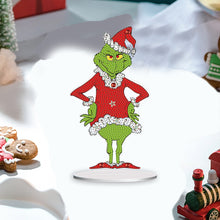 Load image into Gallery viewer, Acrylic Grinch Round+Special Shape Diamond Painting Tabletop Ornaments Kit (#3)
