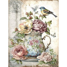Load image into Gallery viewer, AB Diamond Painting - Full Round - Birds singing and flowers fragrant (30*40CM)
